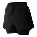 Black - Side - Regatta Womens-Ladies Sprint Up II Shorts