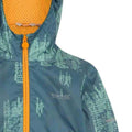 Stormy Weather-Glacier-Bright Marigold - Lifestyle - Regatta Childrens-Kids Lever II Printed Waterproof Jacket