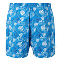 Elysium Blue - Back - Regatta Mens Loras Leaf Seersucker Swim Shorts