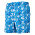 Elysium Blue - Side - Regatta Mens Loras Leaf Seersucker Swim Shorts