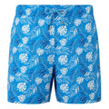 Elysium Blue - Front - Regatta Mens Loras Leaf Seersucker Swim Shorts