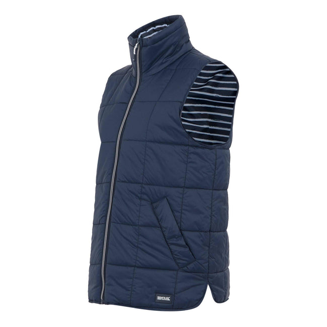 Navy - Side - Regatta Womens-Ladies Courcelle II Quilted Gilet