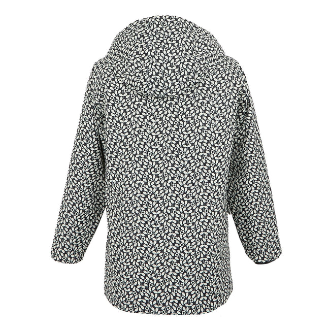Black - Back - Regatta Childrens-Kids Orla Kiely Jasmine Flower Waterproof Jacket