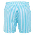 Aquarius Blue - Back - Regatta Mens Loras Striped Swim Shorts