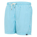 Aquarius Blue - Side - Regatta Mens Loras Striped Swim Shorts