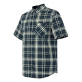 Navy - Side - Regatta Mens Loran Short-Sleeved Shirt