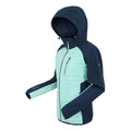 Navy-Icy Morn - Side - Regatta Womens-Ladies Pro Hybrid II Padded Jacket
