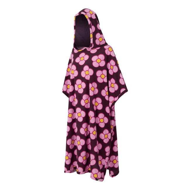 Morello - Side - Regatta Womens-Ladies Orla Kiely II Spinning Flower Towelling Hooded Towel