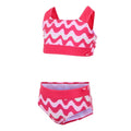 Pop - Side - Regatta Girls Dakaria III Wavy Striped Bikini Set
