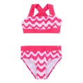 Pop - Front - Regatta Girls Dakaria III Wavy Striped Bikini Set