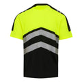 Black-Yellow - Back - Regatta Professional Mens High-Vis T-Shirt