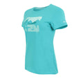 Turquoise - Side - Regatta Womens-Ladies Fingal Landscape Stretch T-Shirt