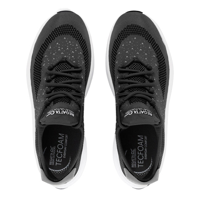 Black-Grey - Lifestyle - Regatta Mens Orton Trainers