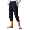 Navy - Lifestyle - Regatta Womens-Ladies Shorebella Capri Trousers