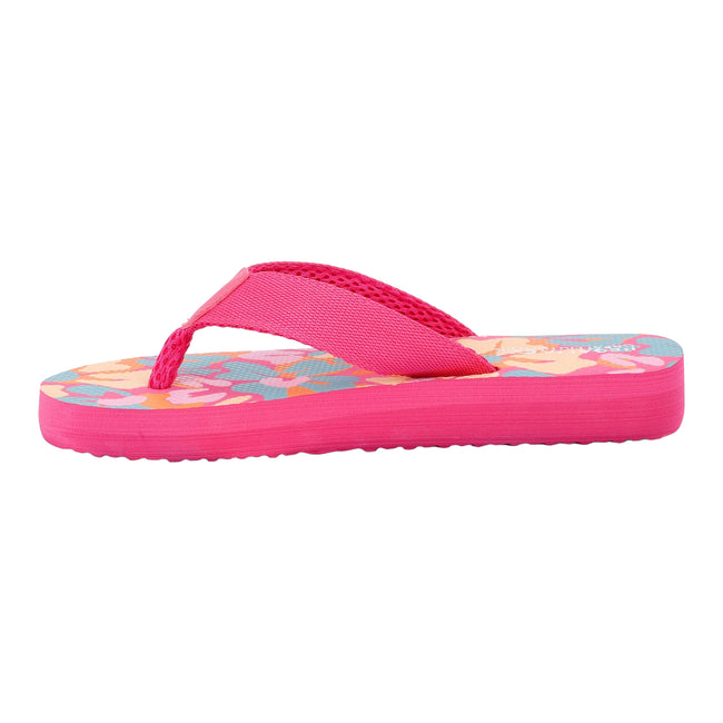 Multicoloured - Back - Regatta Womens-Ladies Catarina Summer Floral Flip Flops