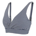 Navy-White - Side - Regatta Womens-Ladies Stripe Bikini Top