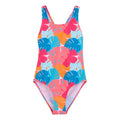 Tropical - Front - Regatta Girls Katrisse Leaf Print One Piece Swimsuit