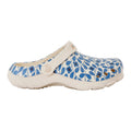Blue - Side - Regatta Childrens-Kids Orla Kiely Jasmine Flower Clogs