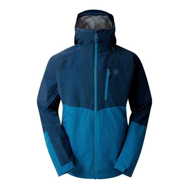 Moonlight Denim-Blue Steel - Front - Dare 2B Mens Breathe Out Waterproof Jacket