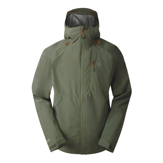 Olivine Green - Front - Dare 2B Mens Breathe Out Waterproof Jacket