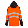 Black-Orange - Back - Regatta Professional Mens High-Vis Waterproof Jacket