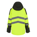 Black-Yellow - Back - Regatta Professional Mens High-Vis Waterproof Jacket