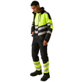 Black-Yellow - Side - Regatta Professional Mens High-Vis Waterproof Jacket