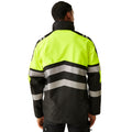 Black-Yellow - Lifestyle - Regatta Professional Mens High-Vis Waterproof Jacket