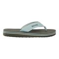 Dark Khaki-Glacier Green - Side - Regatta Mens Rico Flip Flops