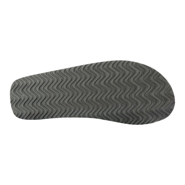 Dark Khaki-Glacier Green - Close up - Regatta Mens Rico Flip Flops