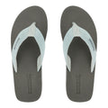 Dark Khaki-Glacier Green - Pack Shot - Regatta Mens Rico Flip Flops