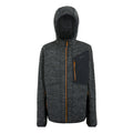 Ash Marl-Black-Fox - Front - Regatta Mens Alven Full Zip Fleece Jacket