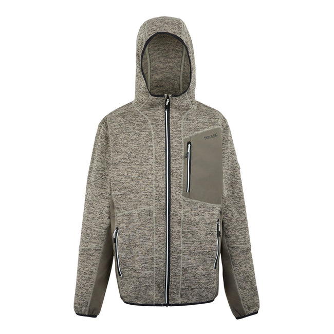 Golden Sand Marl - Front - Regatta Mens Alven Full Zip Fleece Jacket