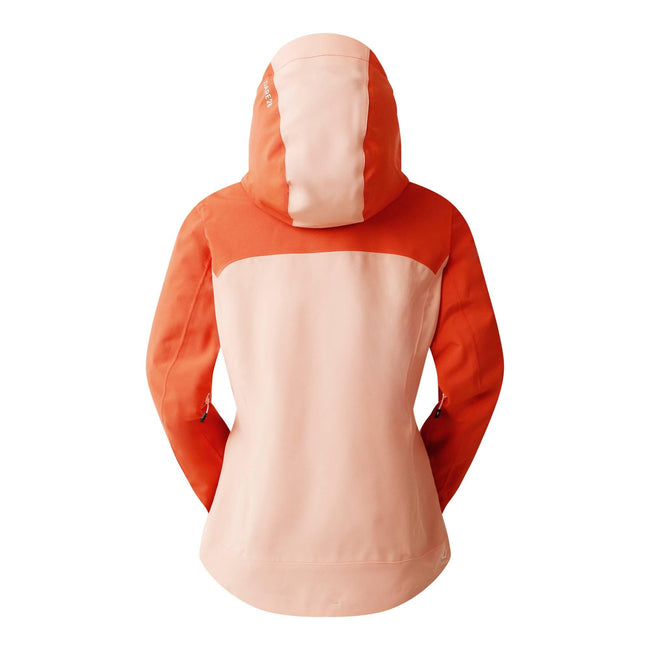 Burnt Sienna-Shrimp - Pack Shot - Dare 2B Womens-Ladies Diverging Waterproof Jacket