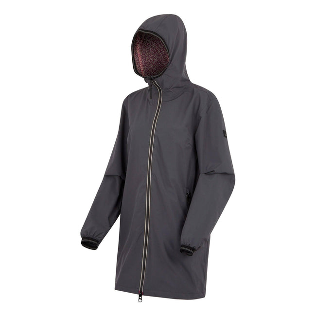 Seal Grey - Close up - Regatta Womens-Ladies Lioka Waterproof Jacket