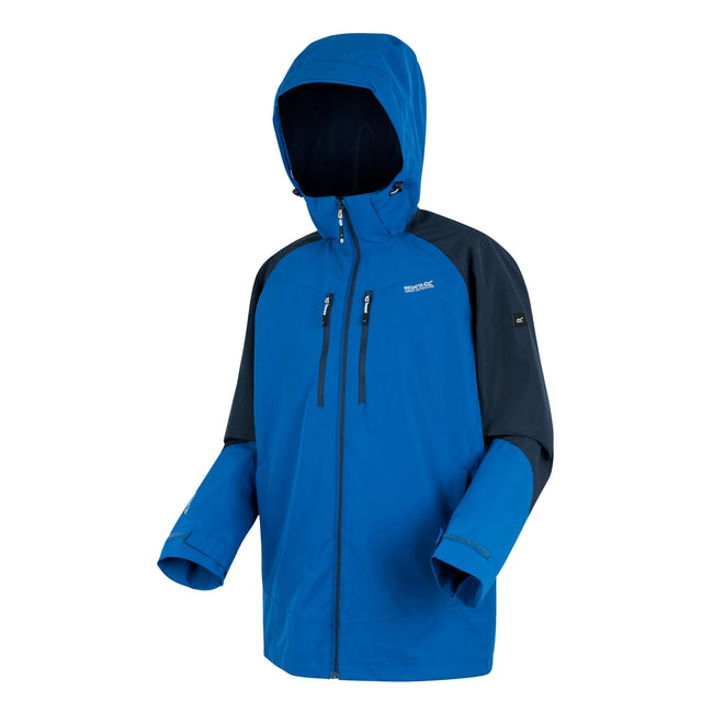 Snorkel Blue-Moonlight Denim - Back - Regatta Mens Calderdale VI Waterproof Jacket