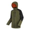 Olive Night-Black - Side - Regatta Mens Calderdale VI Waterproof Jacket