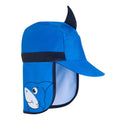 Hawaiian Blue-Navy - Side - Regatta Childrens-Kids Protect Bubbles The Shark Cap