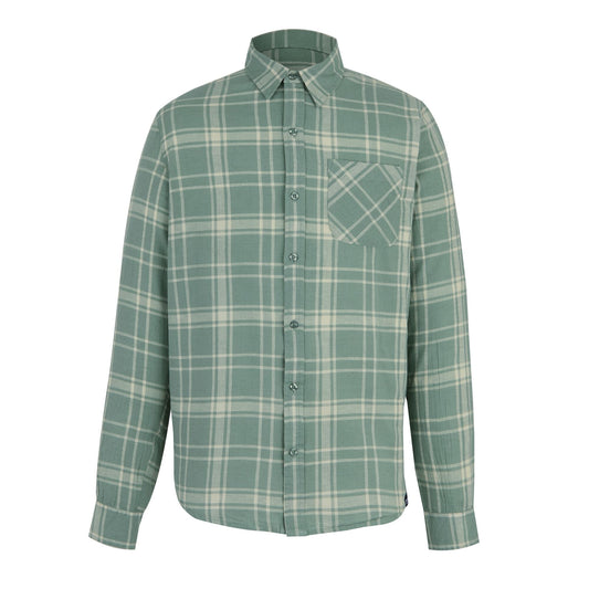 Glacier - Front - Regatta Mens Loran Checked Long-Sleeved Shirt