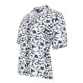 Navy-White - Side - Regatta Womens-Ladies Salise Floral Lightweight Shirt