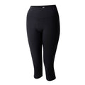 Black - Side - Dare 2B Womens-Ladies Influential II Plain 3-4 Leggings