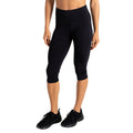 Black - Lifestyle - Dare 2B Womens-Ladies Influential II Plain 3-4 Leggings