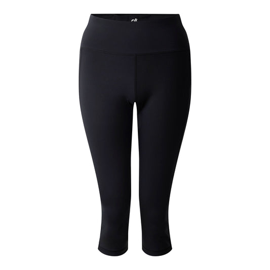 Black - Front - Dare 2B Womens-Ladies Influential II Plain 3-4 Leggings