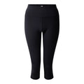 Black - Front - Dare 2B Womens-Ladies Influential II Plain 3-4 Leggings