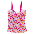 Pink - Back - Regatta Womens-Ladies Aceana III Summer Floral Tankini Top