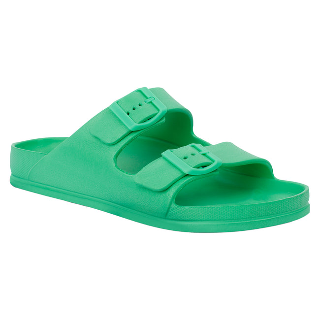 Island Green - Front - Regatta Womens-Ladies Brooklyn Double Strap Sandals