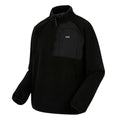 Black - Side - Regatta Mens Frankie Borg Fleece Jacket