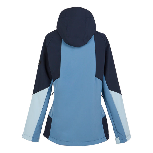 Navy-Coronet Blue - Back - Regatta Womens-Ladies Desoto X Soft Shell Jacket
