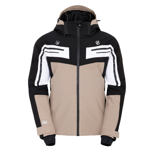 Black-White - Front - Dare 2B Mens Triple Ski Jacket