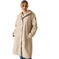 White Pepper - Pack Shot - Regatta Womens-Ladies Reinna Long Length Waterproof Jacket